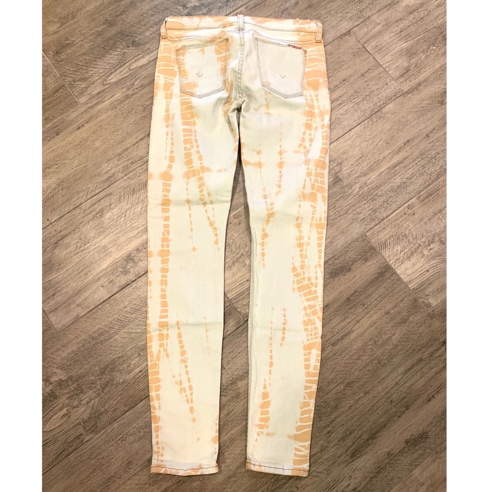 HUDSON Orange/White Dyed Skinny Jeans size 26 - Picture 5 of 9